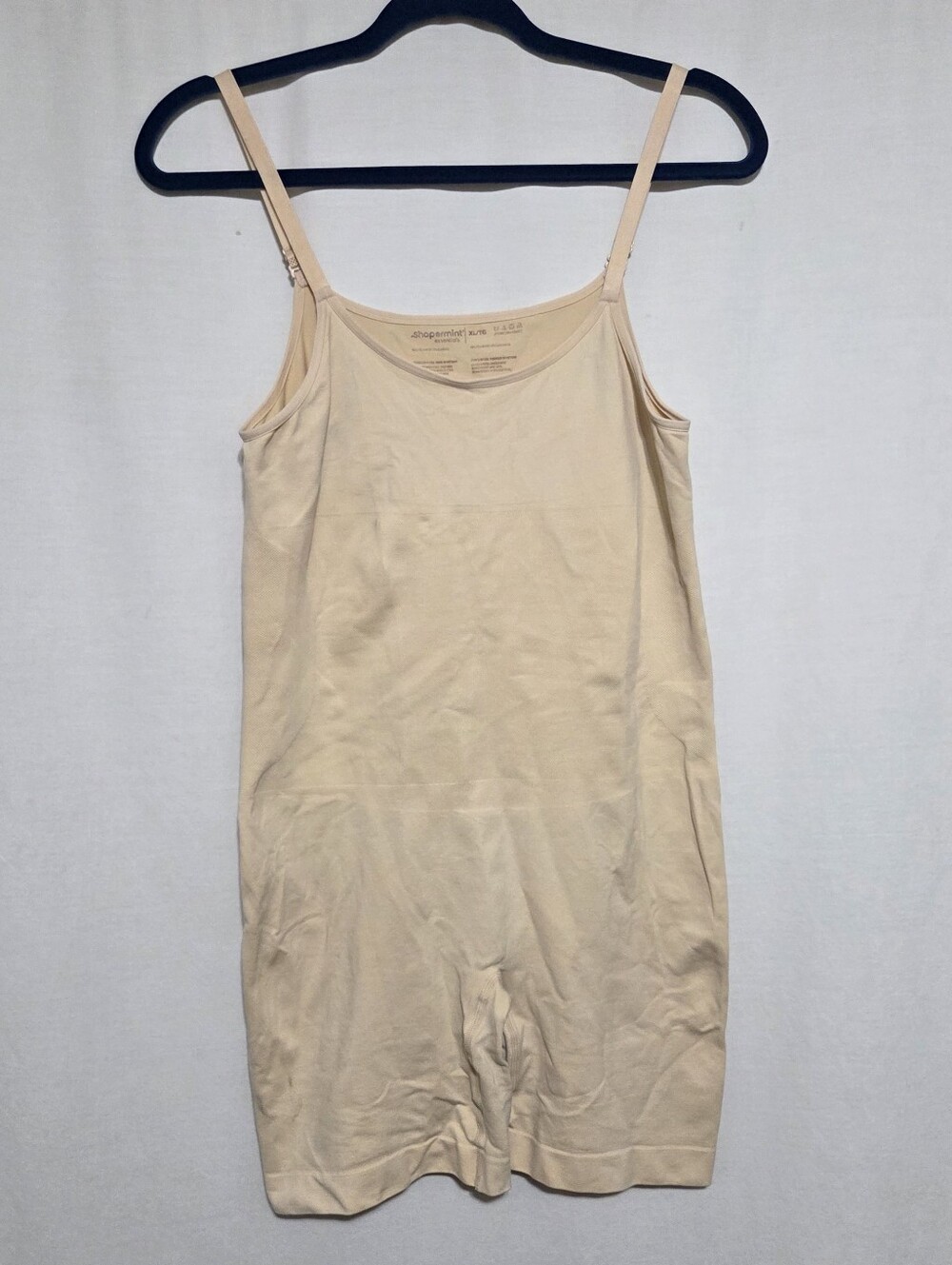 Shapermint XL Nude Beige Mid-Thigh Body Suit